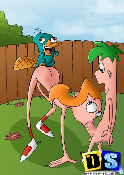 Phineas and Ferb fuck Candace